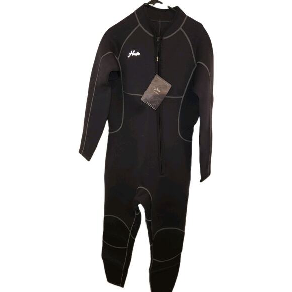 NWT Hevto Men Wetsuits 3/2mm Neoprene Wet Suit Back Front Zip XXL - Picture 2 of 10